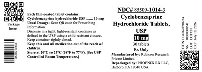 1014 cyclobenzaprine 10mg.jpg Label - 1014 cyclobenzaprine 10mg